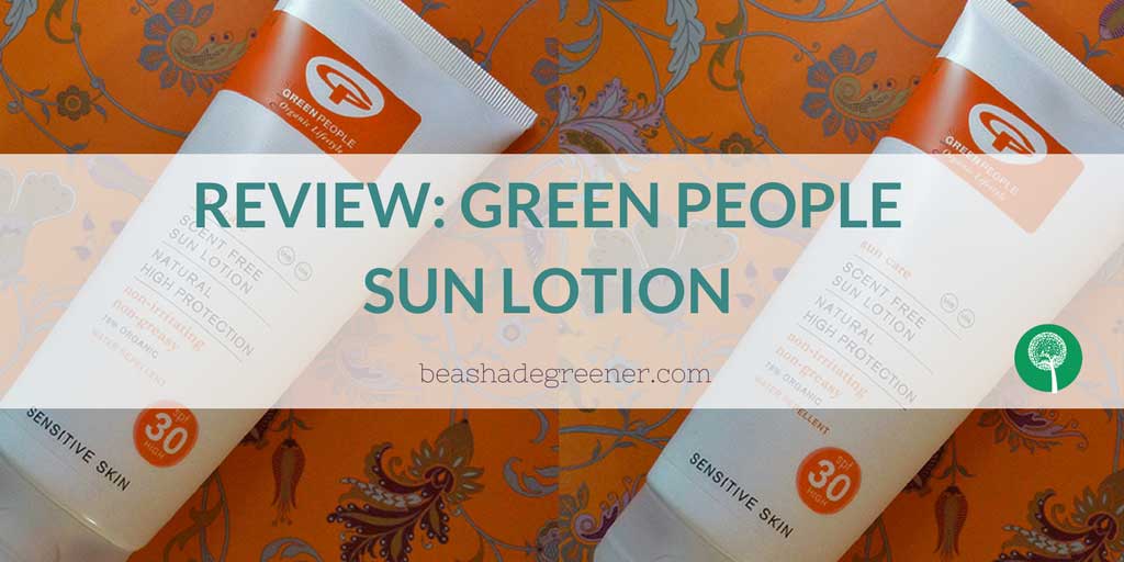 Review Green People sun lotion
