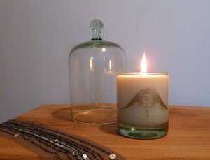 MJ London candle & clocheMJ London candle & cloche